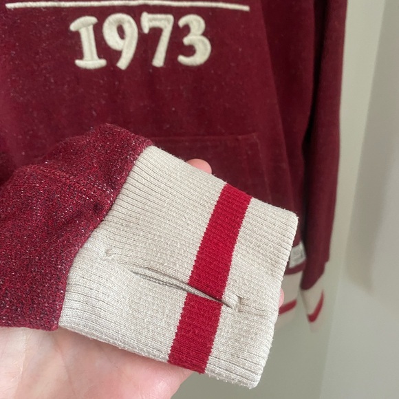 Roots Cabin Collection Original Pullover Hoodie - XS Maroon Canadian - Picture 8 of 11